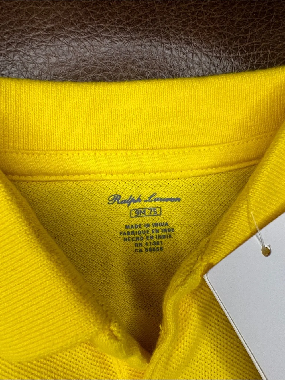 Ralph Lauren Bright Yellow Baby Polo Peplum Romper